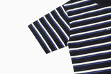 オールウェイズ刺繍ストライプTシャツ / ALWAYS EMBROIDERED STRIPE T-SHIRT(BLACK)