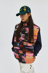 LOGO DOWN PADDING VEST PINK