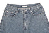 No.0346 G washed set straight denim PT