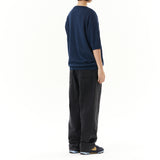 カレッジロゴハーフニット / COLLEGE LOGO HALF KNIT