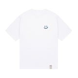 スモールマルチフラワードローイングショートスリーブTシャツ / Small Multi-Flower Drawing Smile Short-Sleeved T-shirt