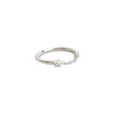 [925 SILVER] Point Chain Ring
