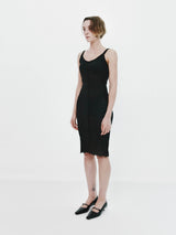 EMBO SLIP DRESS SET (BK) (6677234712694)