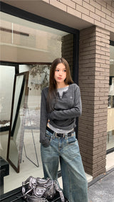 ロゴレイヤード長袖Tシャツ