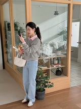ワイドライトブルーデニムパンツ