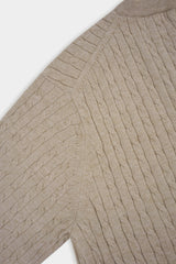 LMNラウンドネックケーブルカーディガン / LMN Round-Neck Cable Cardigan (9 colors)