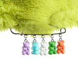 1 0 Jelly Bear Fur Bucket Hat - LIME GREEN (6626837004406)