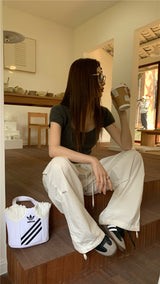 ホーリースクエアショートスリーブニット / Holly Square Short Sleeve Knit