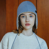 Earflap knit beanie (6622507827318)