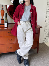 Slit puff point pants