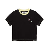ドゥードゥルチェリーワッペンTシャツ / DOODLE CHERRY WAPPEN T-SHIRT [BLACK]