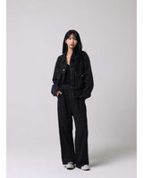 ウィッシュドクロップドデニムトラッカー / Wished Cropped Denim Tracker