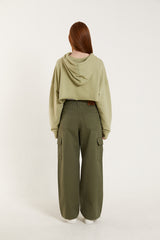 クロップドフーディー/CROPPED HOODIE