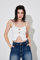 チェーンノースリーブトップ/CHAIN SLEEVELESS TOP