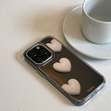 グレーサンドハートバルーンケース / Gray Sand Heart Balloon Case (Jelly Hard)