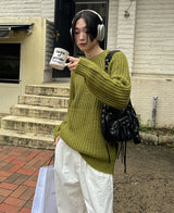 ボーイフレンドオーバーニット (3 color)