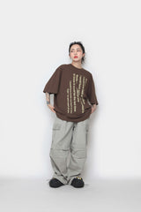 ウィッシュレタリングオーバー半袖Tシャツ / Wish Lettering Over Short Sleeve T-shirt