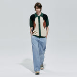 ポッカーディアハーフニットカーディガン / pocker-dia half knit cardigan green