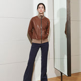 [UNISEX] ROY FAUX LEATHER JUMPER, BROWN (6626805416054)