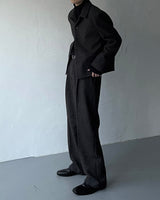 CR Youth shuffle two-tuck wool wide pants (3 colors)