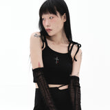 212-Ribbon sleeveless top (6564762419318)