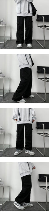 Reno Fluffy Banding Cargo Wide Pants