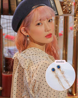 Diamond Petals Piercing - Navy (fromis_9 Nakyung Piercing)