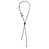 NO.481 [BLACK] サークルコードロックネックレス