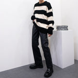 EVヘアーオーナメントストライプニット/EV Hair Ornament Striped Knitwear (3 colors)