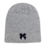 リボンサマーニットビーニー / Ribbon Summer Knit Beanie [Gray]
