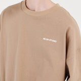 RE:ON LOGO LONG SLEEVE SHIRT (BEIGE)