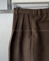 CR Youth shuffle two-tuck wool wide pants (3 colors)