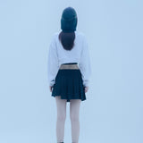 バタフライクロップスウェットシャツ/0 8 butterfly crop sweat shirt - GREY