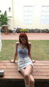 Reality V Lace Sleeveless Tee