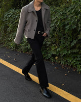 TAP Cutting Crop Wool Jacket