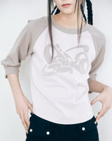 プリントTシャツ / PRINT RAGLAN T-SHIRT