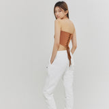CORSET TUBE TOP BROWN (6682523271286)