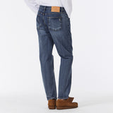 Signature Stud Tapered Crop Fit Denim Pants Indigo