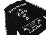 I FEAR NO EVIL LS TEE - BLACK (GLOW IN THE DARK) (6635535270006)