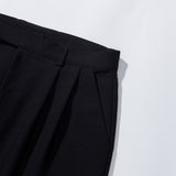 バックポイントツータックスラックス / BACK POINT TWO TUCK SLACKS - BLACK
