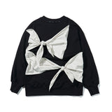 TWO RIBBON-DETAIL SWEATSHIRT (KYTZ7RLR09W) (6541185745014)