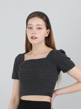 モダンストライプヘアバンド / Modern Stripe HairBand Black