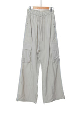パイピングナイロンカーゴパンツ / Piping nylon cargo pants