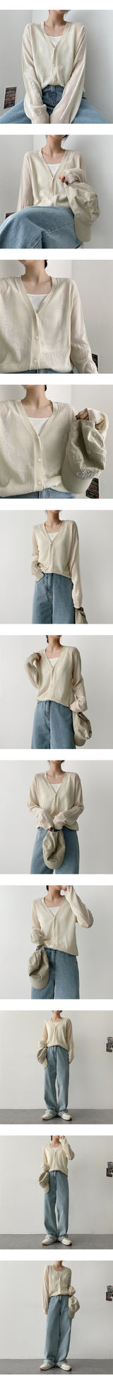 サマーニットカーディガン / Michol Summer Knit Cardigan