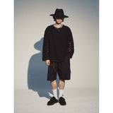 ハーフバンディングバミューダパンツ / HALF BANDING BERMUDA PANTS_BK