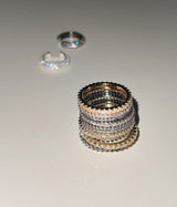 [S925] 2MM プロング セッティング テニス リング / [S925] 2MM Prong Setting Tennis Ring (silver)