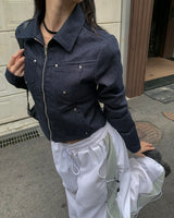 Denim rivet jacket