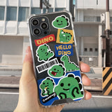 ディノステッカージェリーハードアイフォンケース/Dino sticker Jellyhard Case
