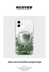 SILVER APPLE SET-CLEAR(JELLY) (6669192691830)