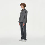 TWO POCKET HIDDEN BUTTONS SHIRTS_CHARCOAL (6612826259574)